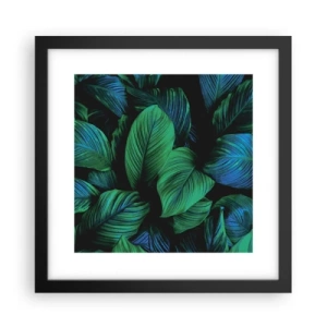 Plakat i sort ramme - I den grønne flok - 30x30 cm