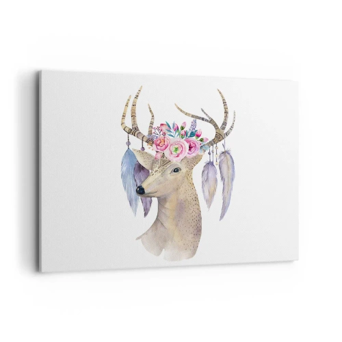 Lærredstryk - Billede på lærred - Sjælsguide - blid, uskyldig - 100x70 cm