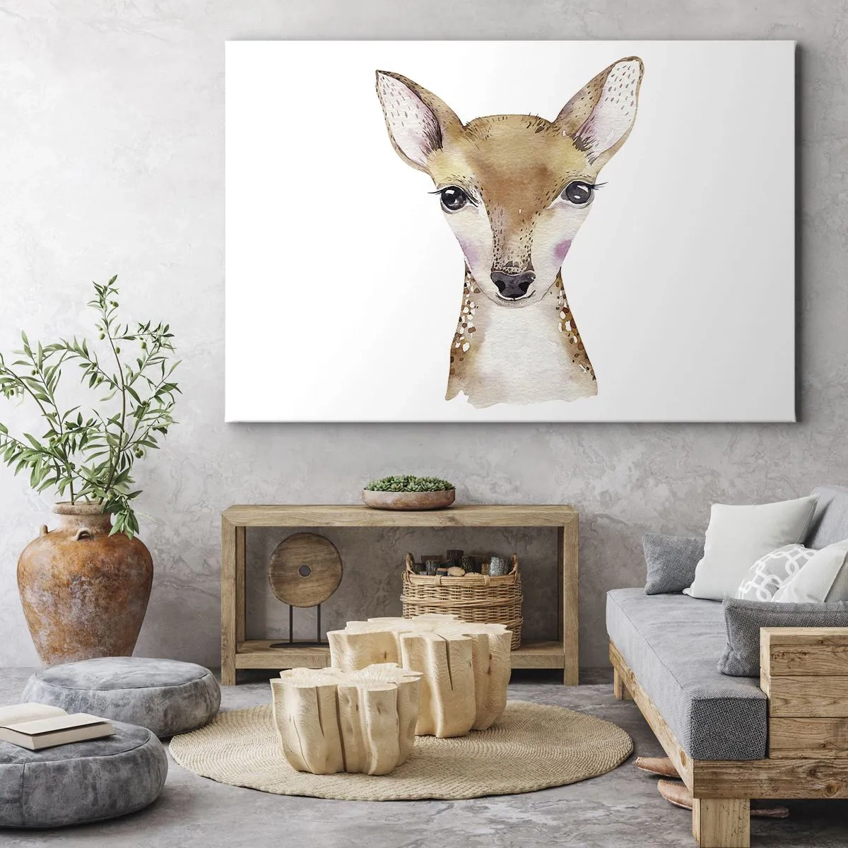 Lærredstryk - Billede på lærred - Uskyldighedens natur - 120x80 cm