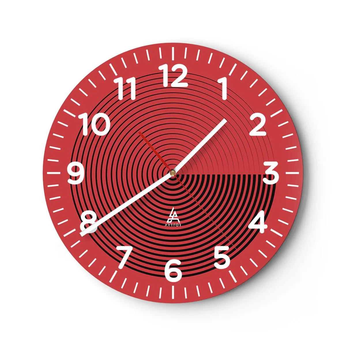 Vægur, Uret - Cirkulær bevægelse - 40x40 cm