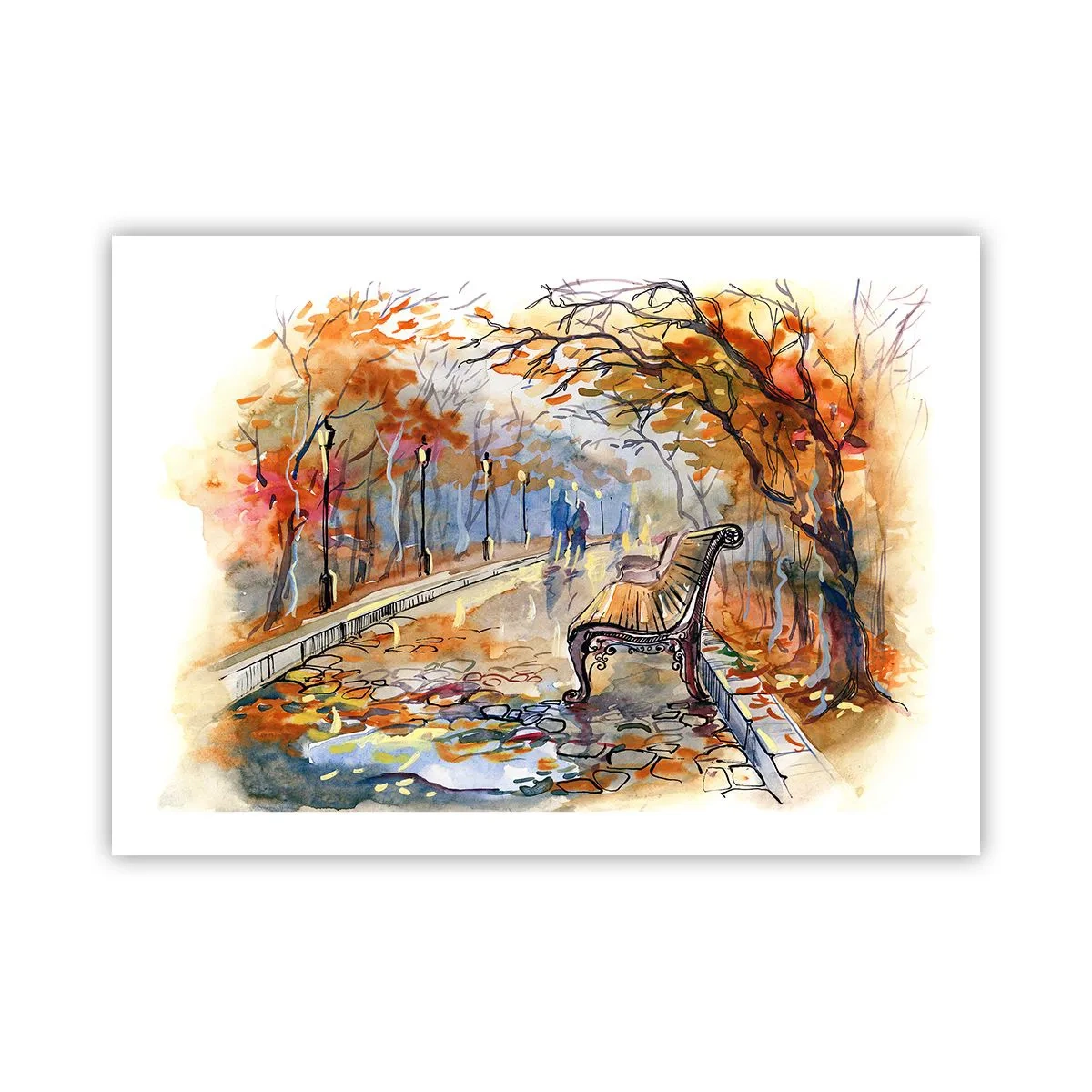 Plakat - Gå sammen ind i efteråret - 70x50 cm