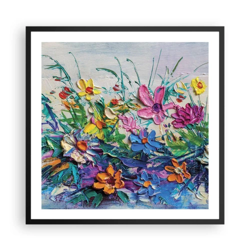 Plakat i sort ramme - Overhovedet ikke et stilleben - 60x60 cm