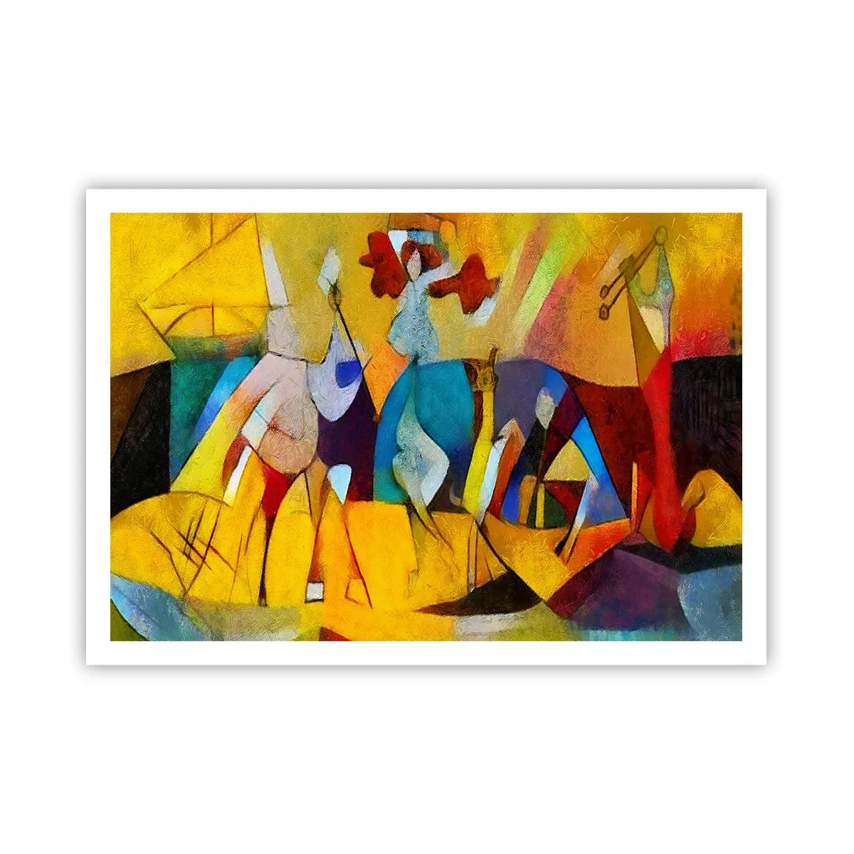 Plakat - Sol - liv - glæde - 100x70 cm