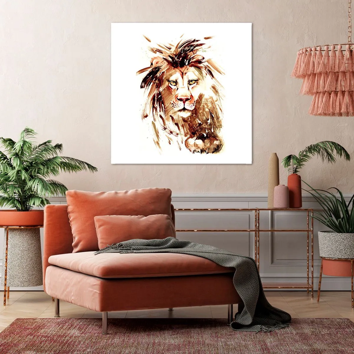 Lærredstryk - Billede på lærred - Styrke og værdighed - 70x70 cm