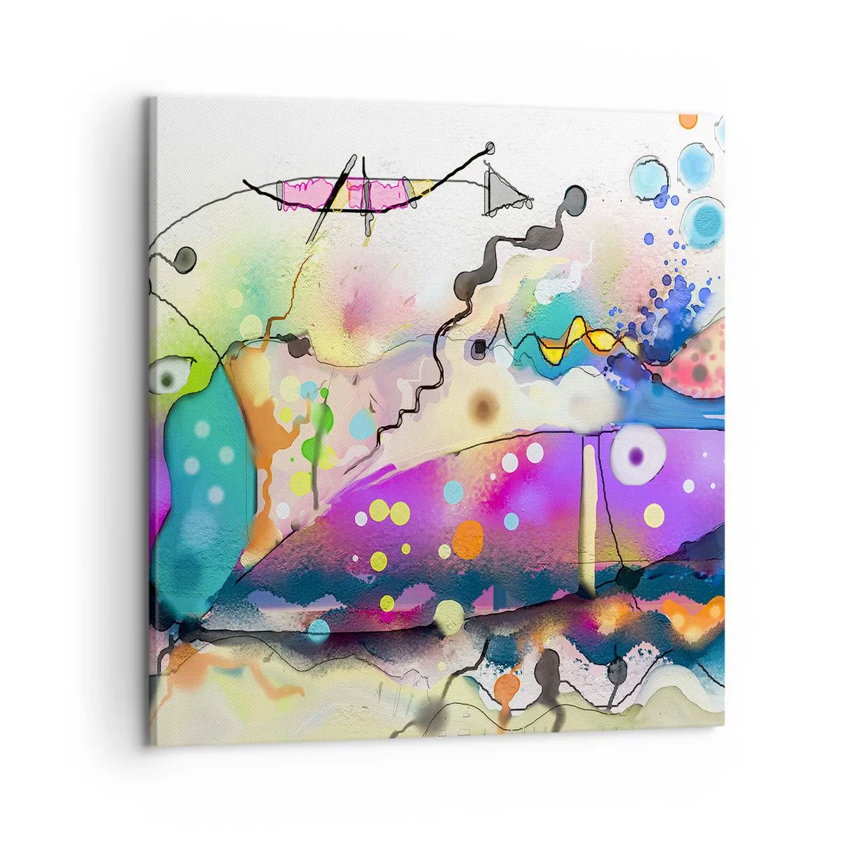 Lærredstryk - Billede på lærred - Ingen ord! - 50x50 cm