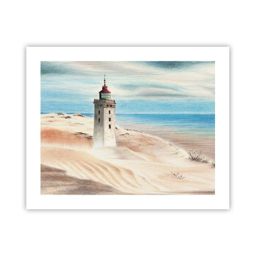 Plakat - Altid med blikket rettet mod havet - 50x40 cm