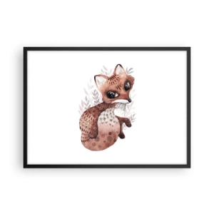 Plakat i sort ramme - Kun kærlighed - 70x50 cm
