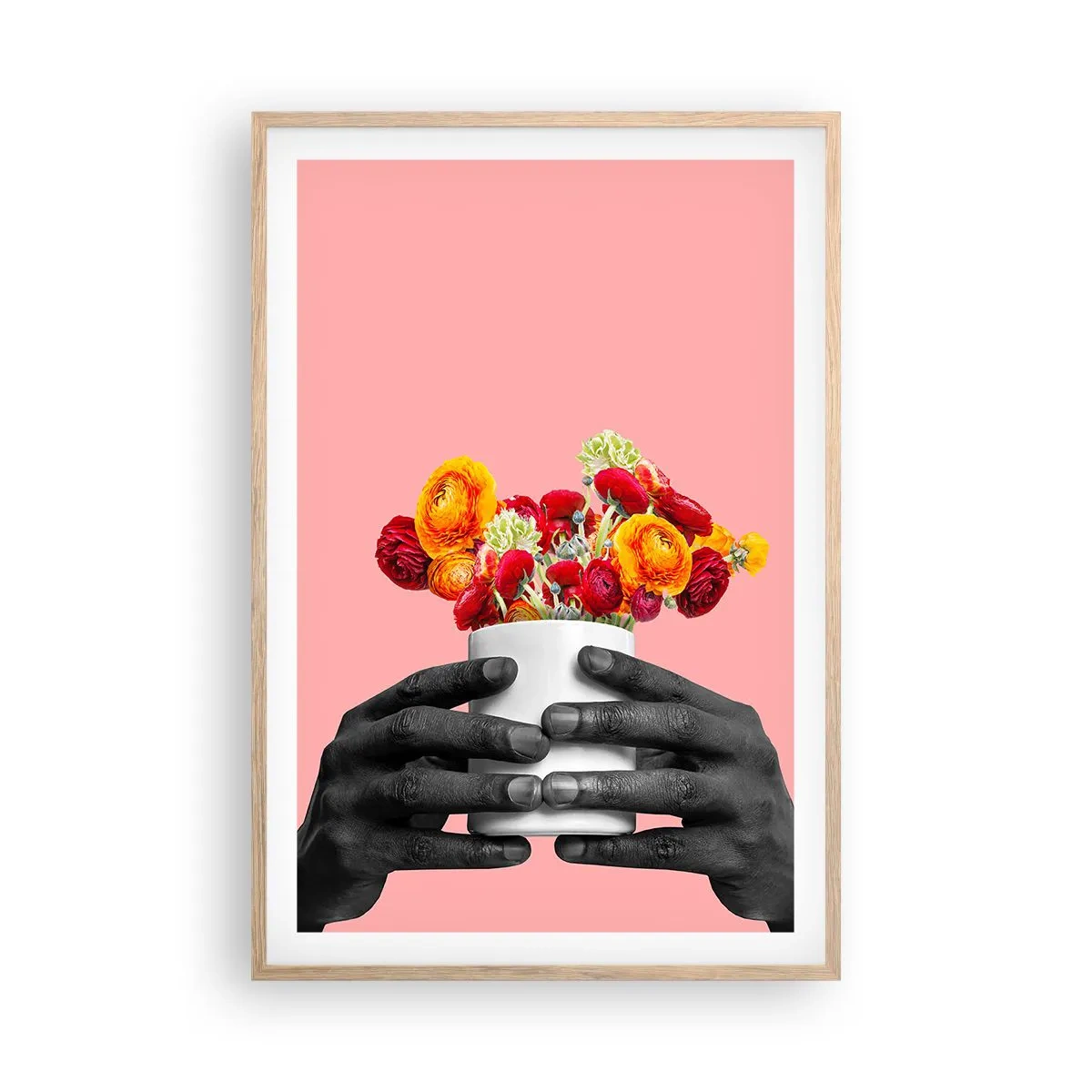 Plakat i ramme af lyst egetræ - Livets apotheose - 61x91 cm