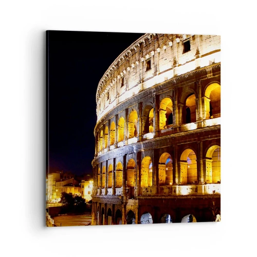 Lærredstryk - Billede på lærred - Legene er ved at begynde - 70x70 cm