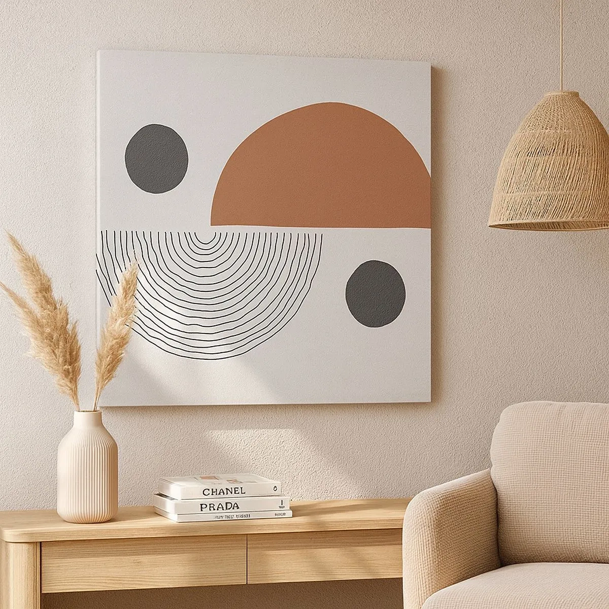 Lærredstryk - Billede på lærred - Perfektion af hjulet - 30x30 cm