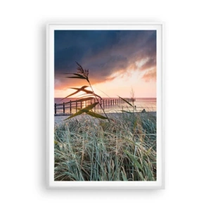 Plakat i hvid ramme - Ikke passerer med vinden - 70x100 cm