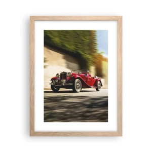 Plakat i ramme af lyst egetræ - Smukkere end Nike fra Samothrake - 30x40 cm
