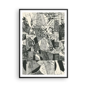 Plakat i sort ramme - Nutidens dynamik - 70x100 cm