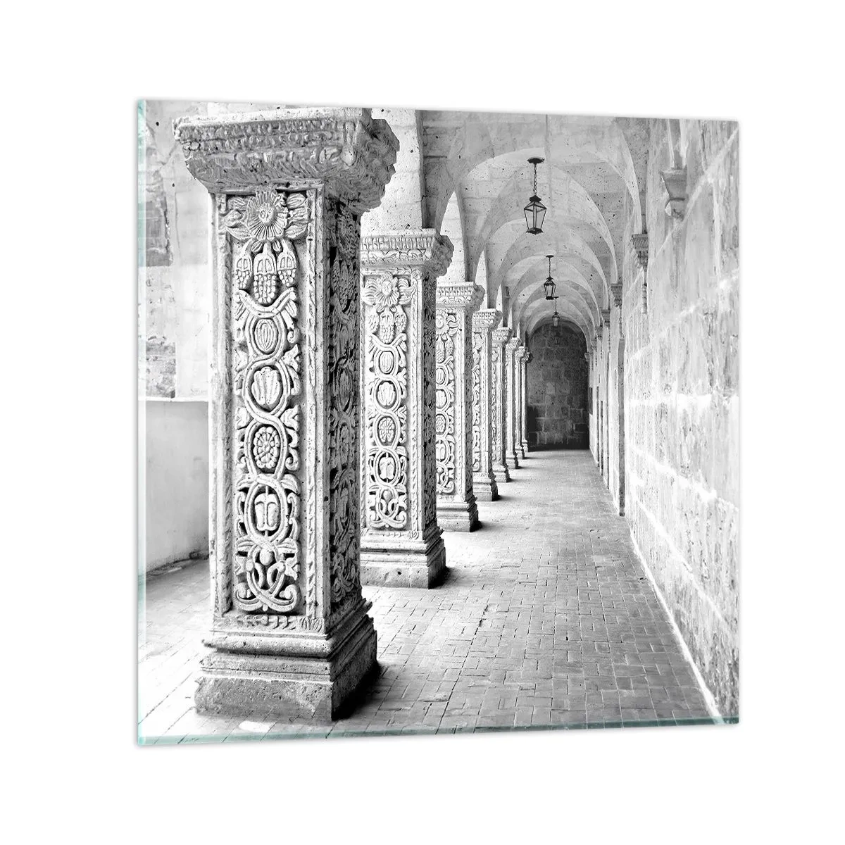 Billede på glas - Og hvor går det hen...? - 50x50 cm