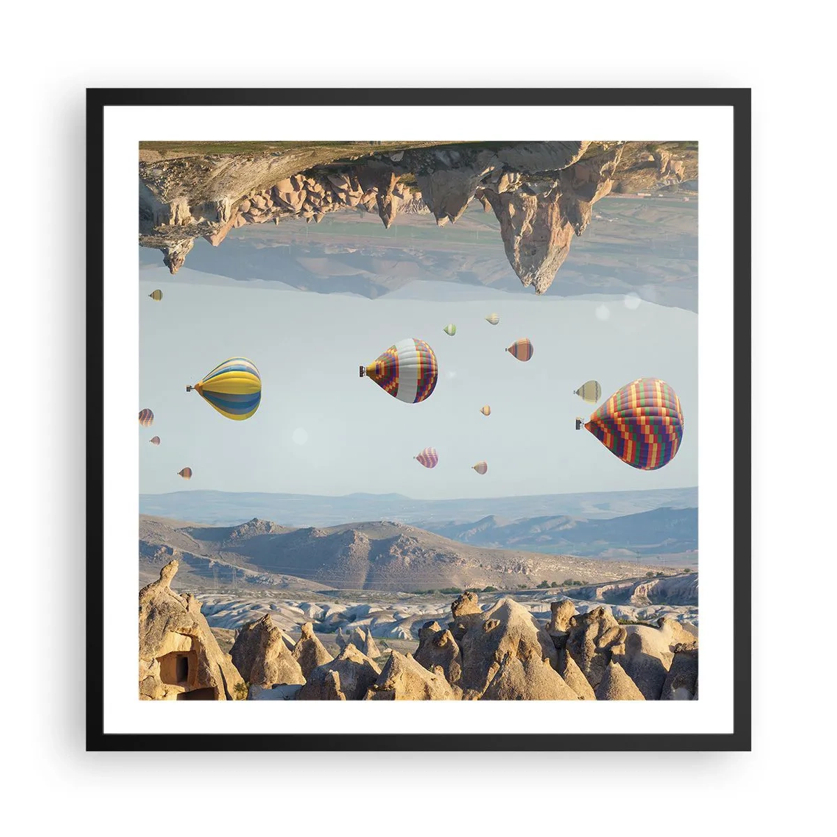 Plakat i sort ramme - Alt er muligt her - 60x60 cm