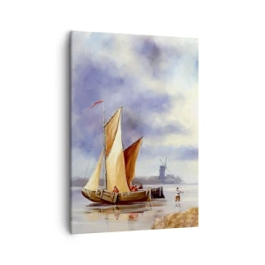 Lærredstryk - Billede på lærred - Sømændenes tilbagevenden - 50x70 cm