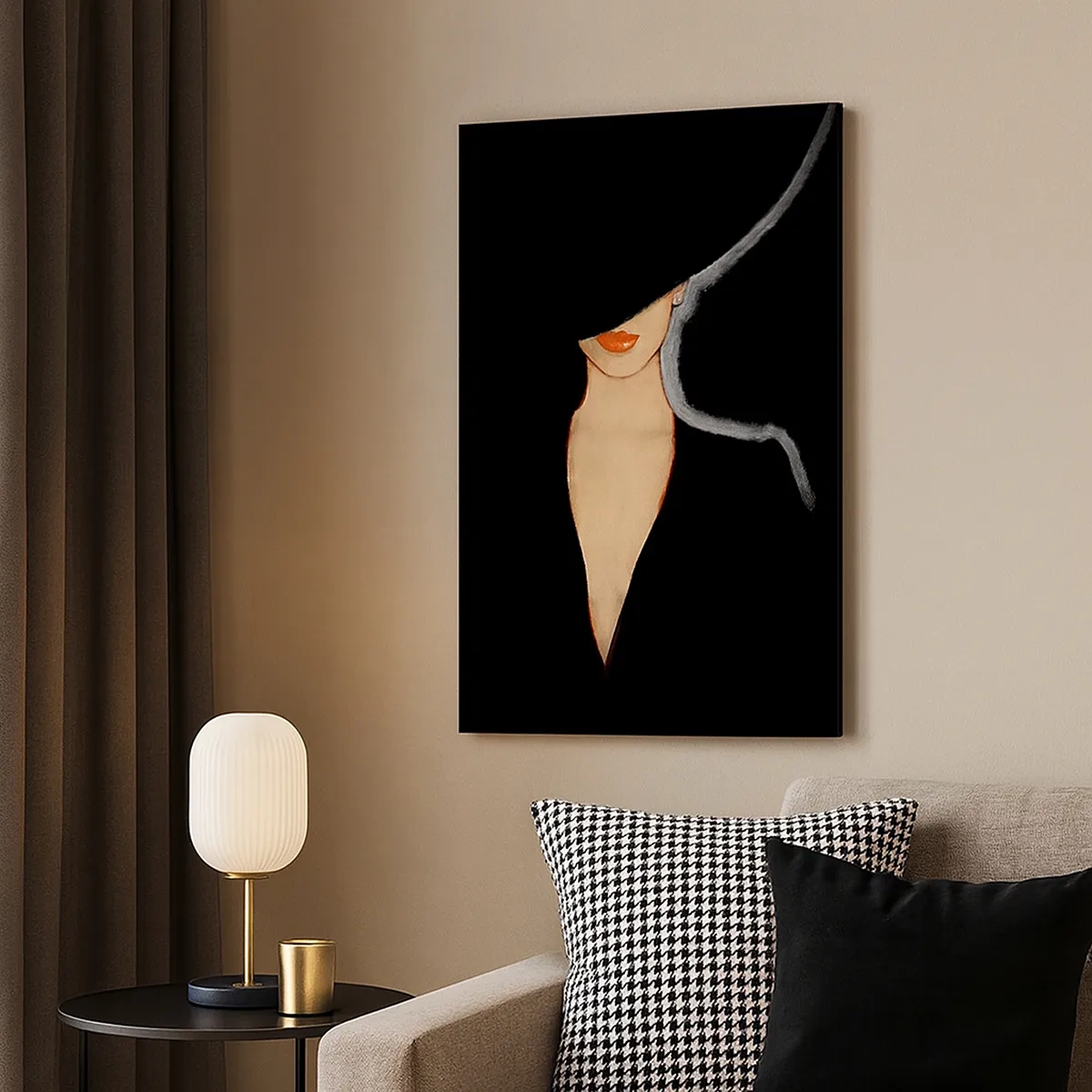 Lærredstryk - Billede på lærred - Elegance og stil - 50x70 cm