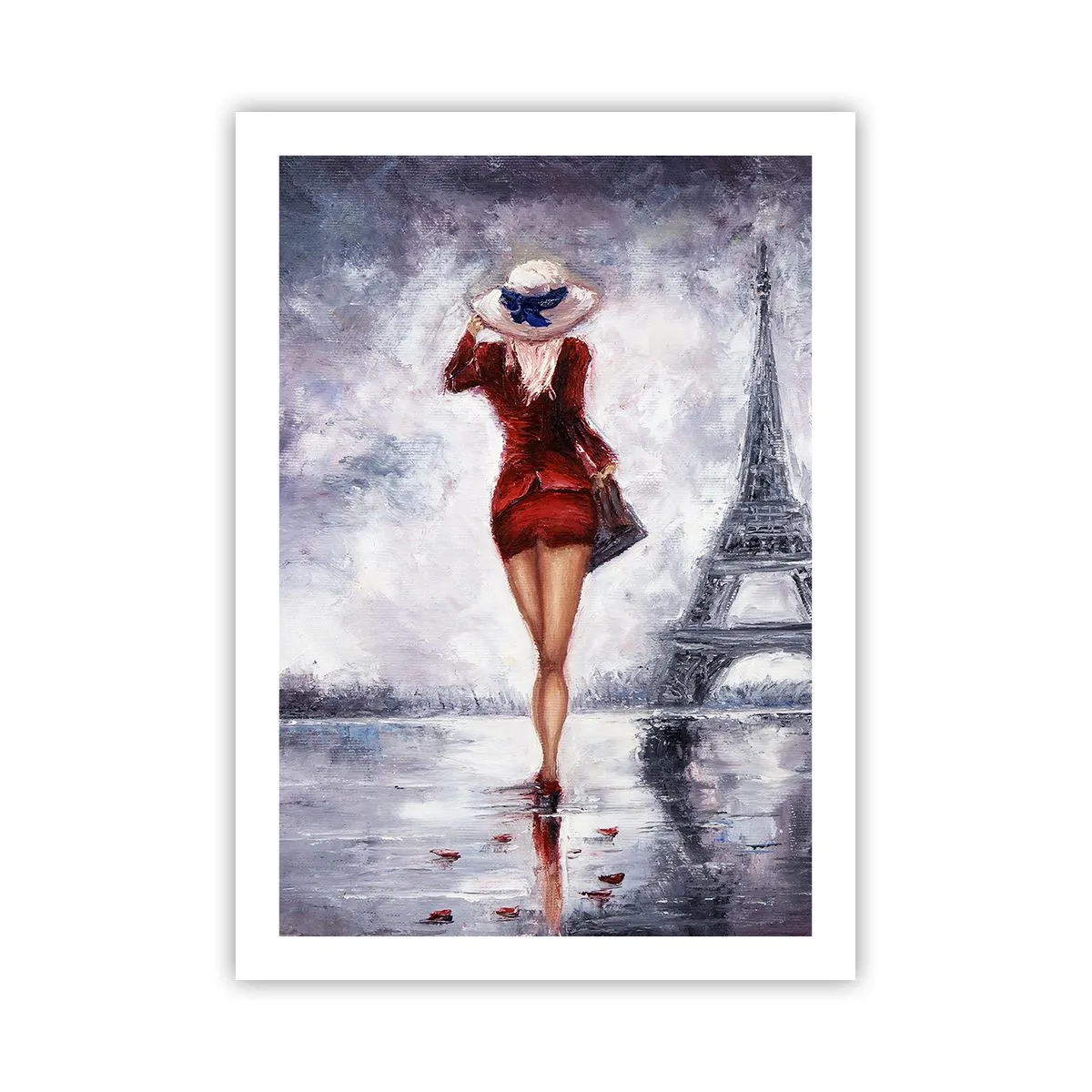 Plakat - Parisiske symboler - 50x70 cm