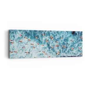 Lærredstryk - Billede på lærred - Parade ved havet - 90x30 cm