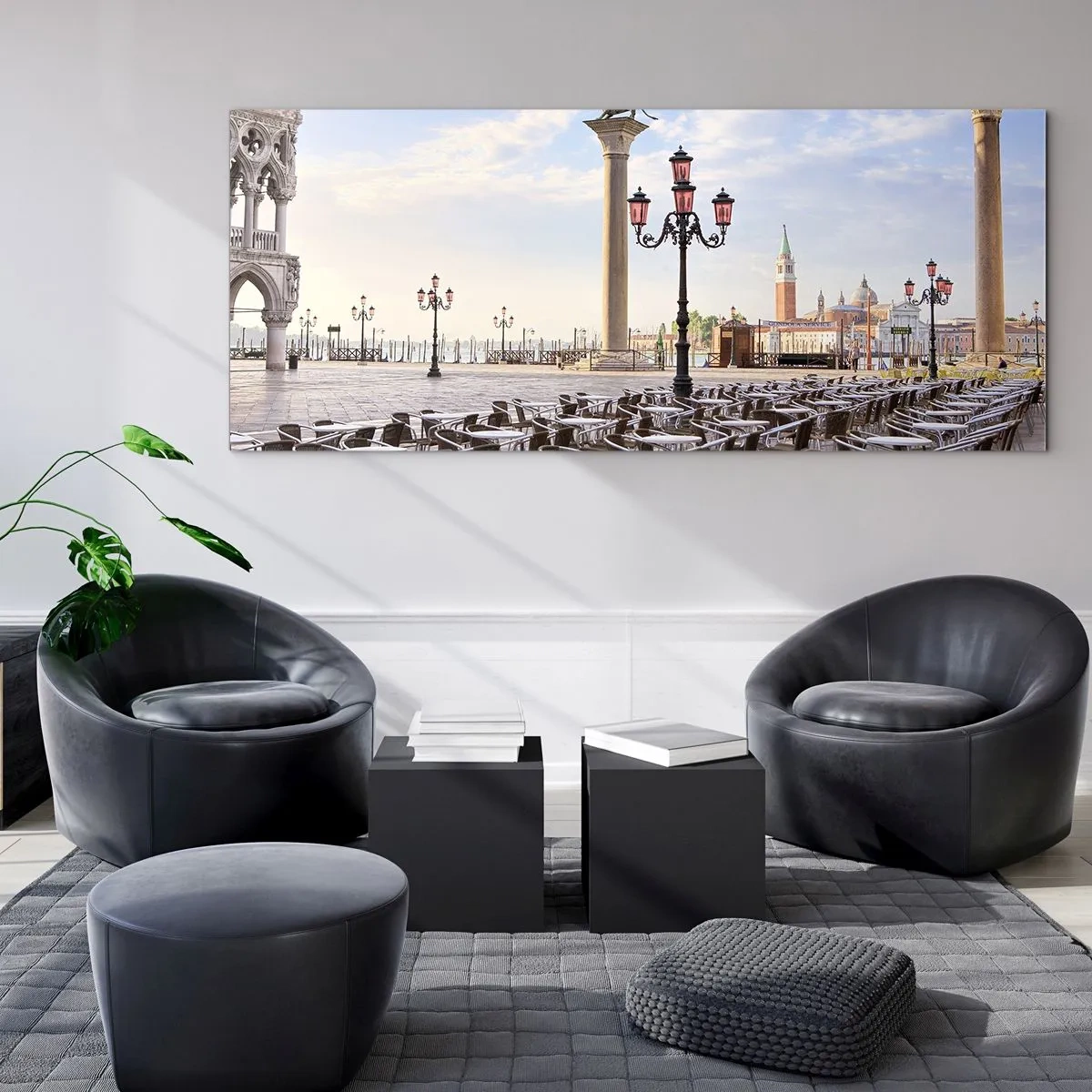 Billede på glas - Velkommen, alt er klar - 120x50 cm