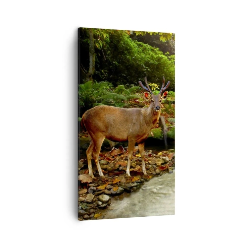 Lærredstryk - Billede på lærred - Velkommen til min verden - 45x80 cm