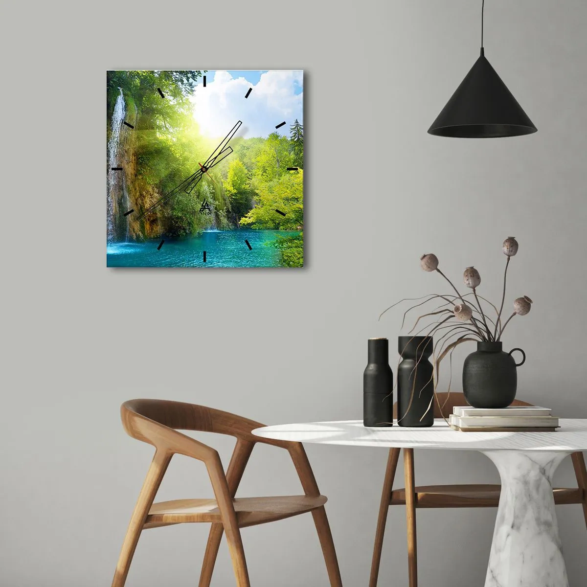 Vægur, Uret - Det må være Eden - 40x40 cm