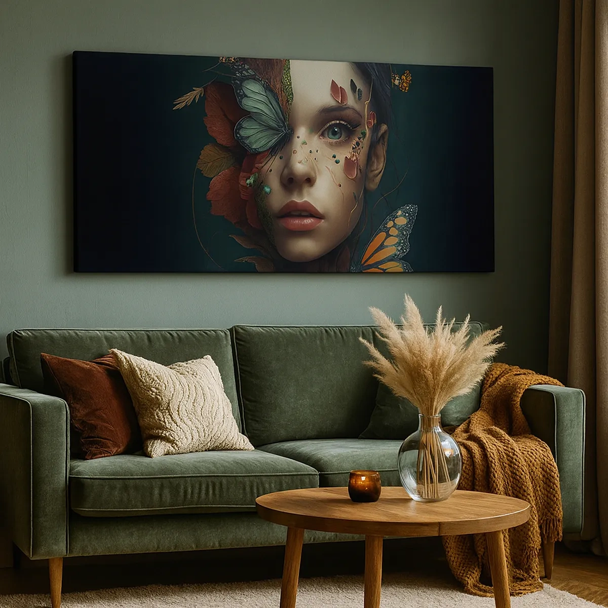 Lærredstryk - Billede på lærred - En vidunderlig metamorfose - 30x30 cm