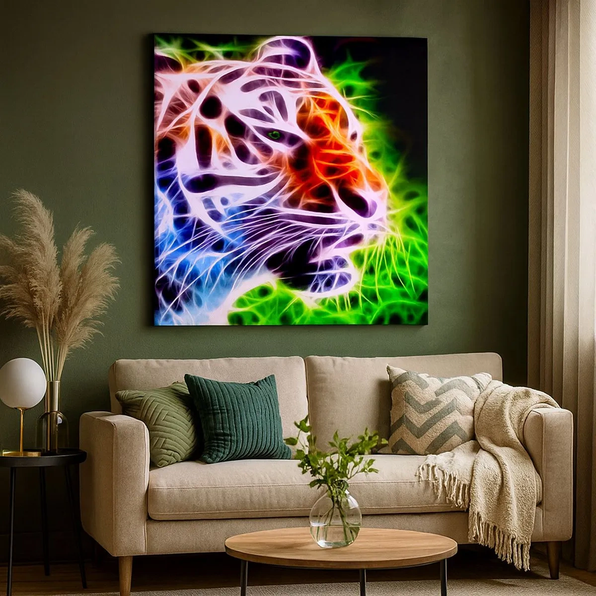 Lærredstryk - Billede på lærred - Farlig aura - 30x30 cm