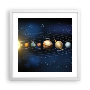 Plakat i hvid ramme - En ud af ti - 40x40 cm