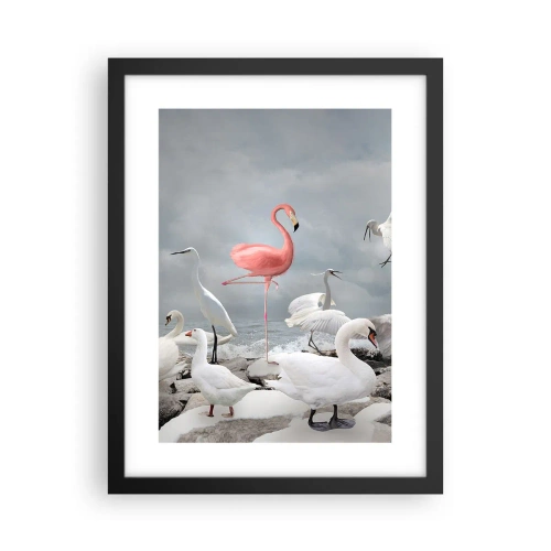 Plakat i sort ramme - Hvor kommer jeg fra? - 30x40 cm