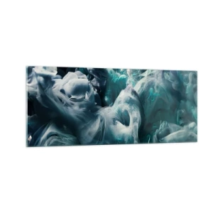 Billede på glas - Farvebevægelse - 100x40 cm