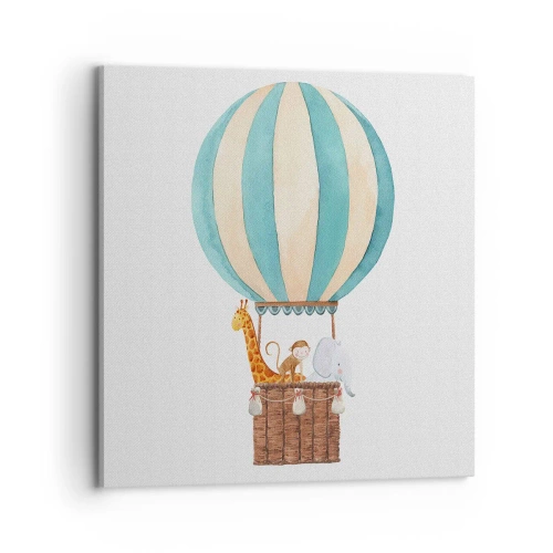 Lærredstryk - Billede på lærred - Fantastisk tur - 70x70 cm