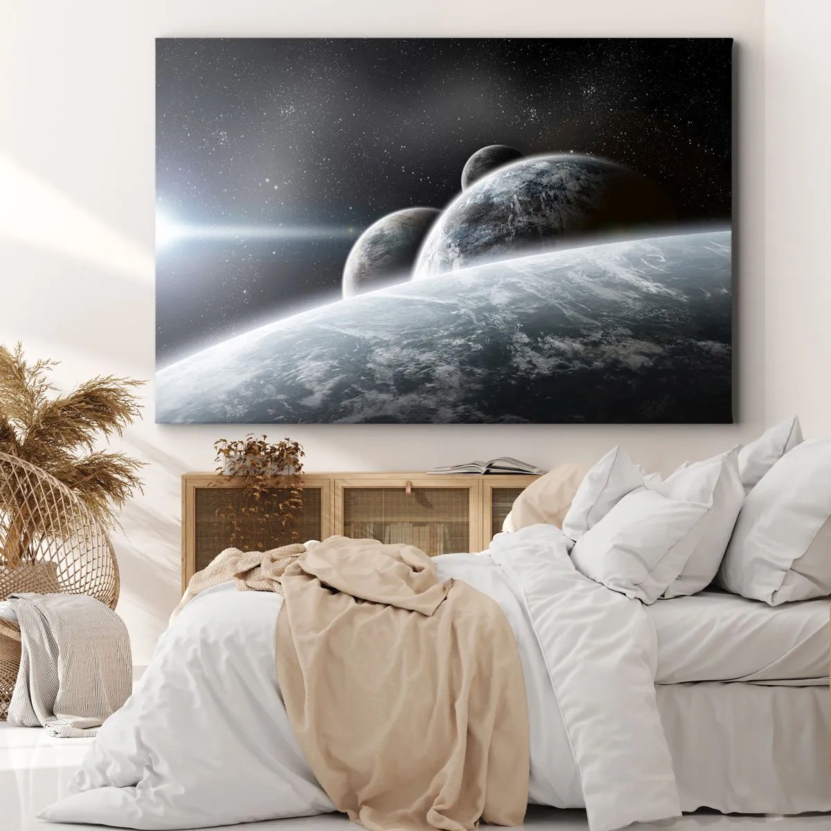 Lærredstryk - Billede på lærred - Sfærernes kosmiske musik - 100x70 cm