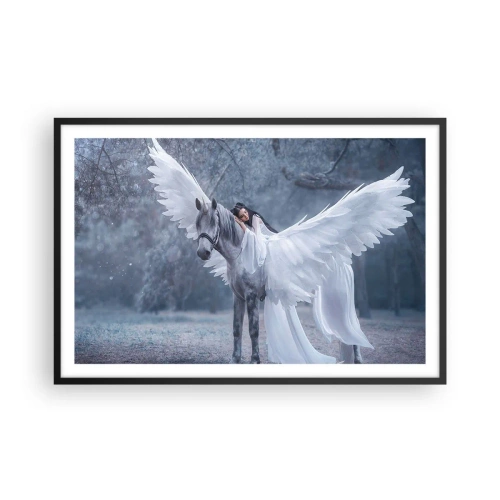 Plakat i sort ramme - Inspireret øjeblik - 91x61 cm