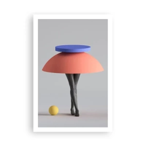 Plakat - Surrealistisk komposition - 61x91 cm