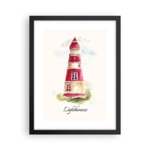 Plakat i sort ramme - Altid vejret omkring - 30x40 cm