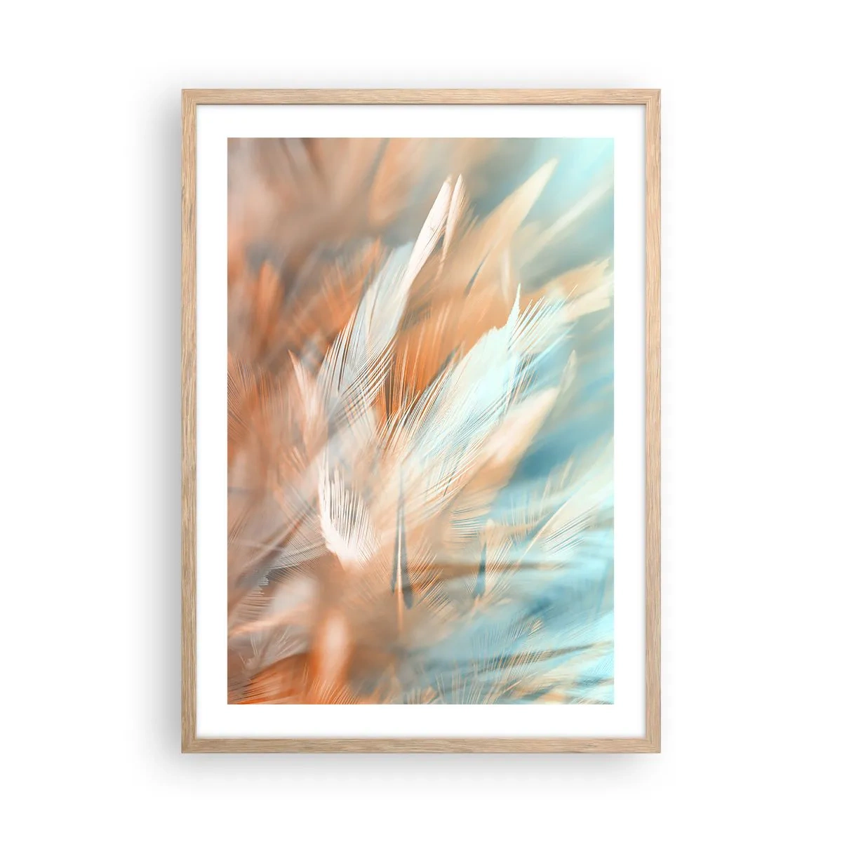 Plakat i ramme af lyst egetræ - I mildhedens land - 50x70 cm