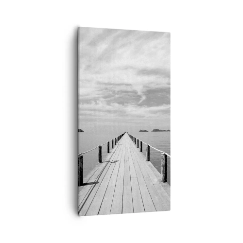 Lærredstryk - Billede på lærred - Eller måske en rejse... - 55x100 cm