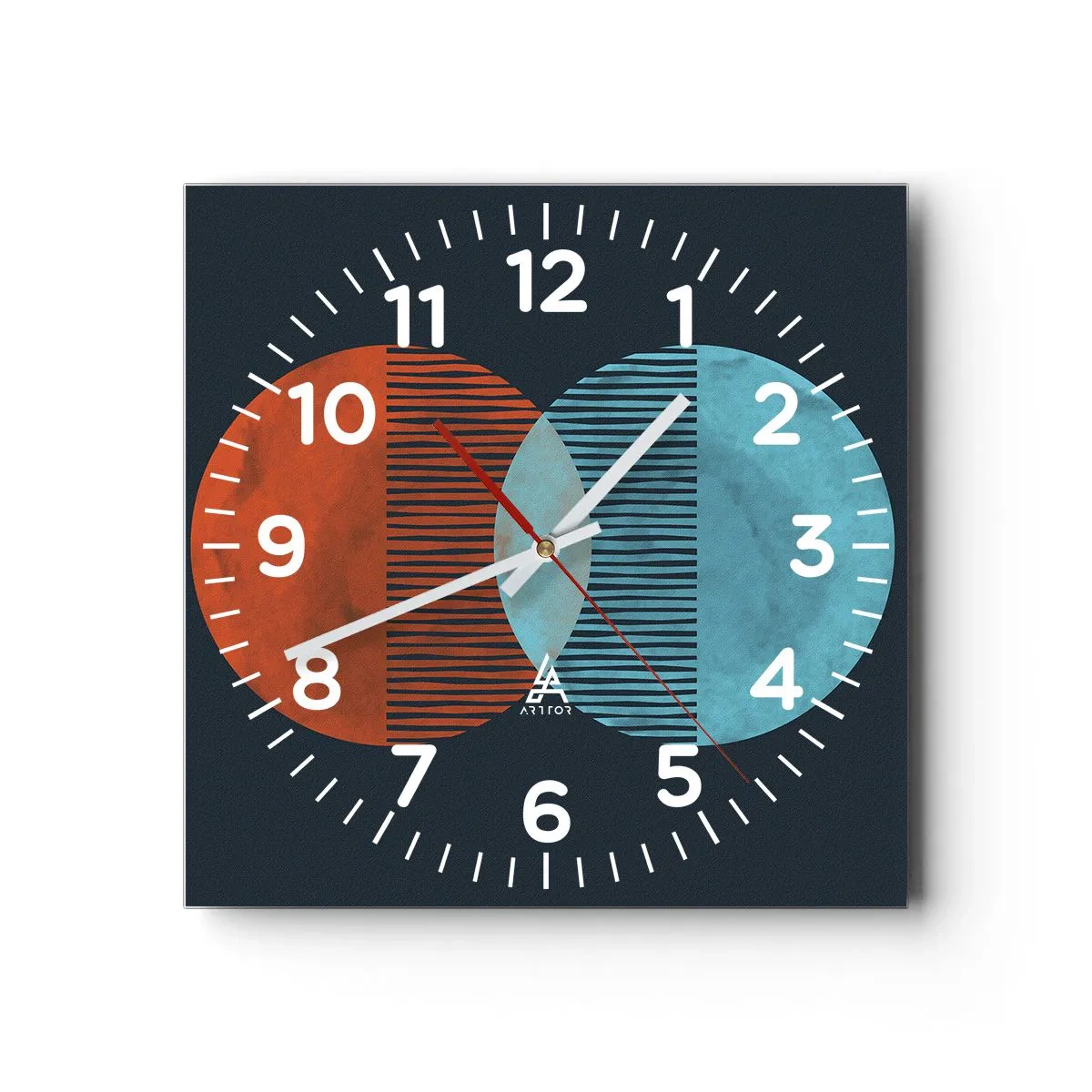 Vægur, Uret - Astronomisk fantasi - 40x40 cm