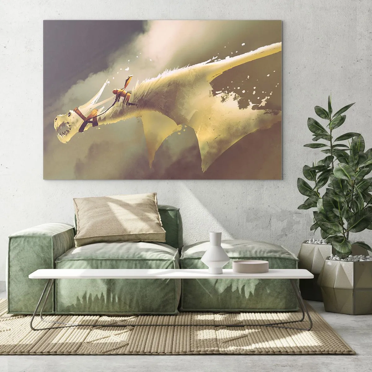 Billede på glas - Verden til undsætning - 120x80 cm