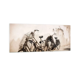 Billede på glas - Uforglemmelig charme fra fortiden - 100x40 cm