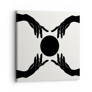 Lærredstryk - Billede på lærred - Et hemmeligt tegn - 30x30 cm