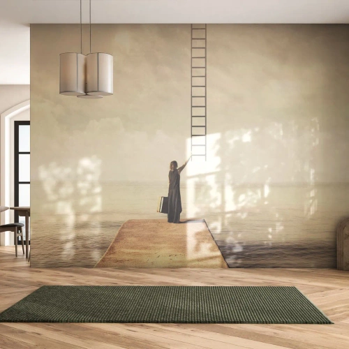 Fototapet Premium Canvas - En magisk rejse - Abstraktion, Kvinde, Stige - 400x280 cm