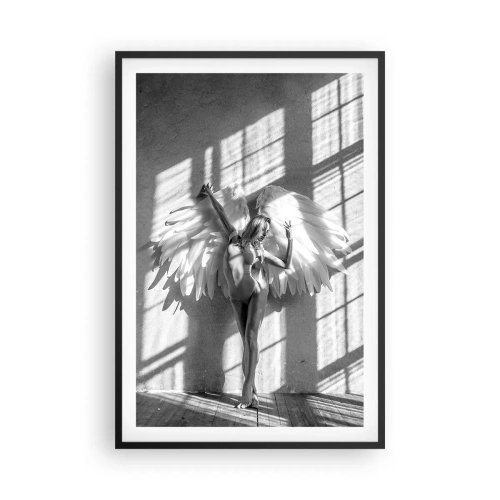 Plakat i sort ramme - Lige fra himlen - 61x91 cm