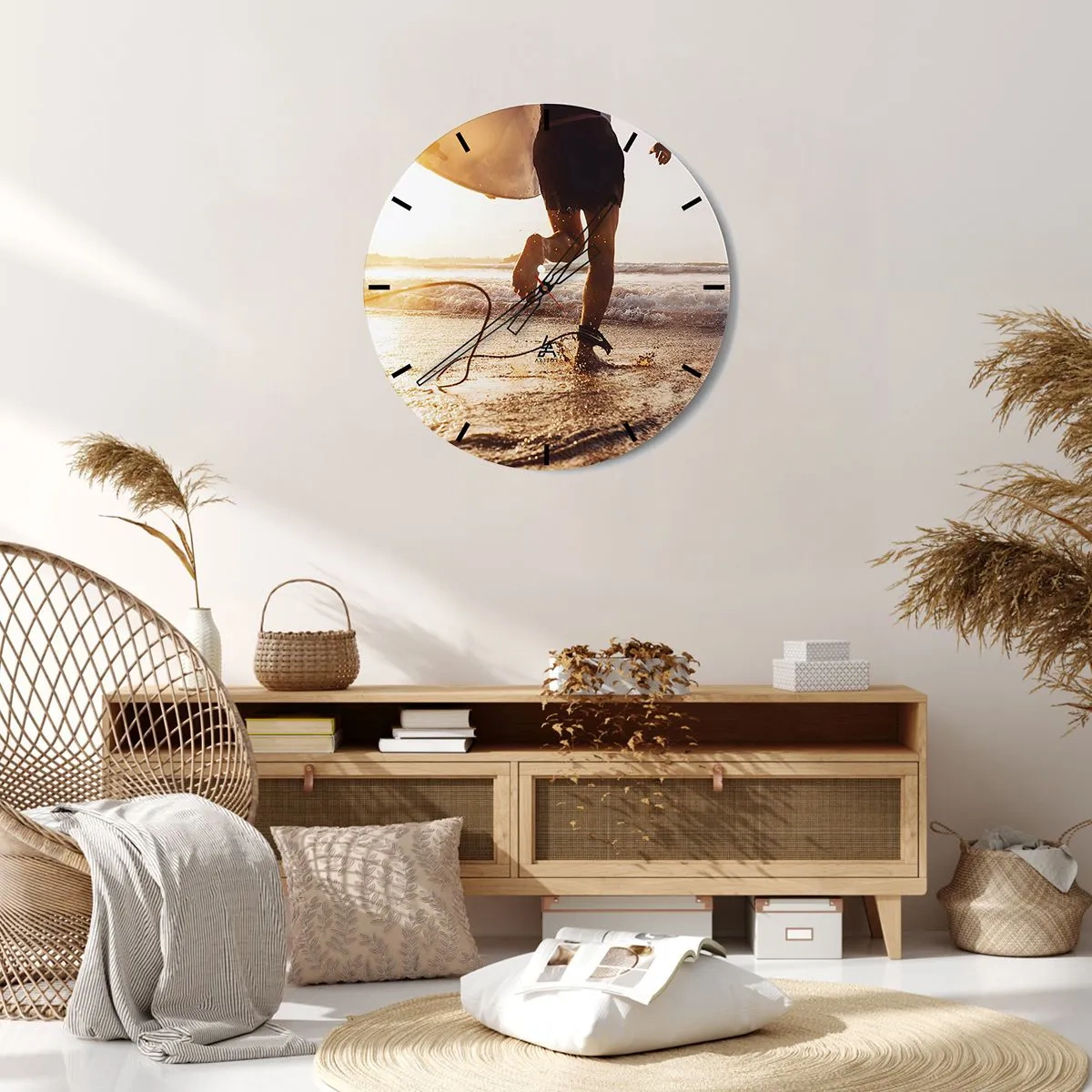 Vægur, Uret - For at møde bølgen - 40x40 cm