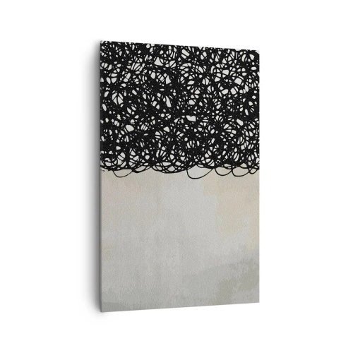 Lærredstryk - Billede på lærred - En hvirvlende abstraktion - 80x120 cm