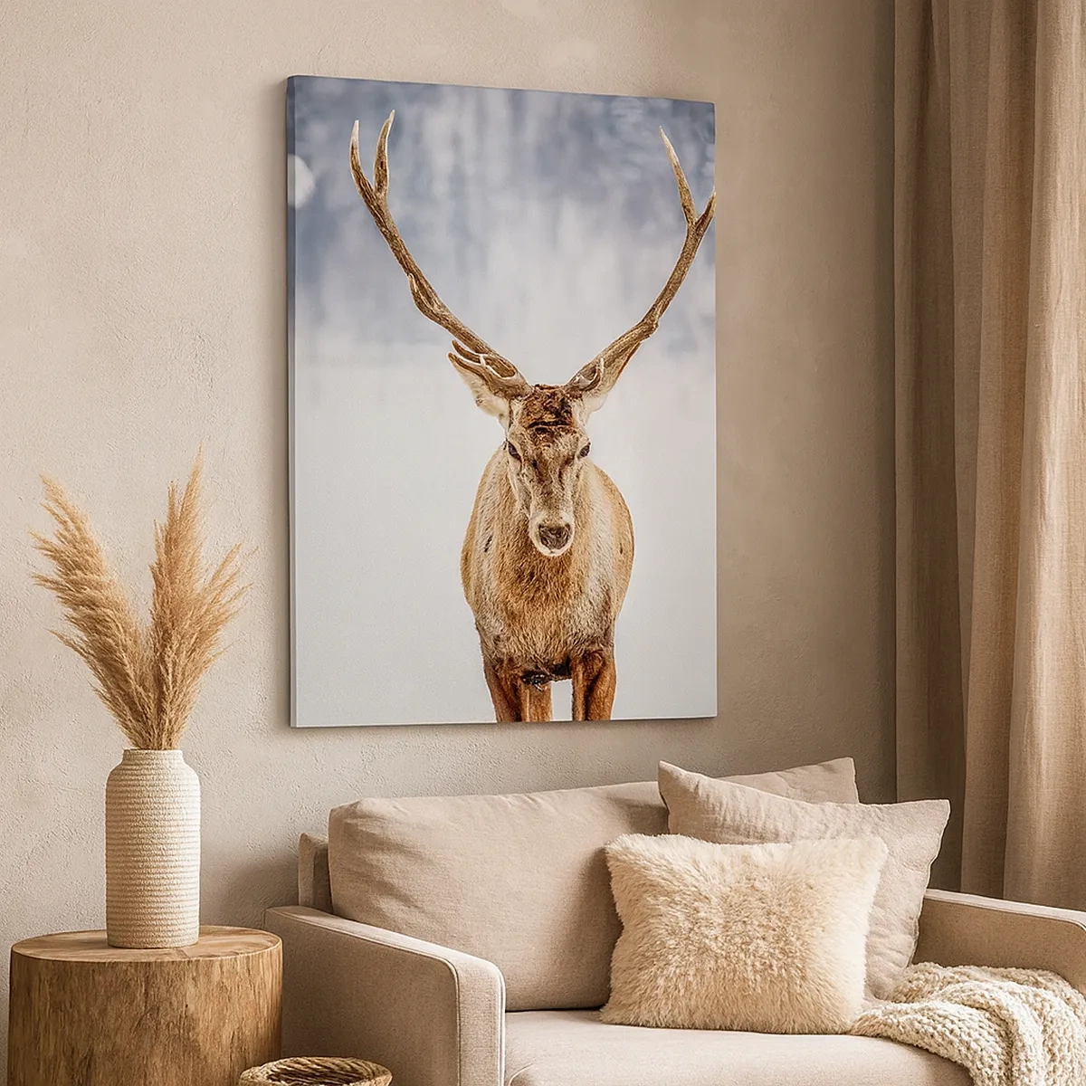 Lærredstryk - Billede på lærred - Lige ud af snedisen - 50x70 cm