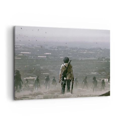 Lærredstryk - Billede på lærred - Den sidste retfærdige person? - 100x70 cm