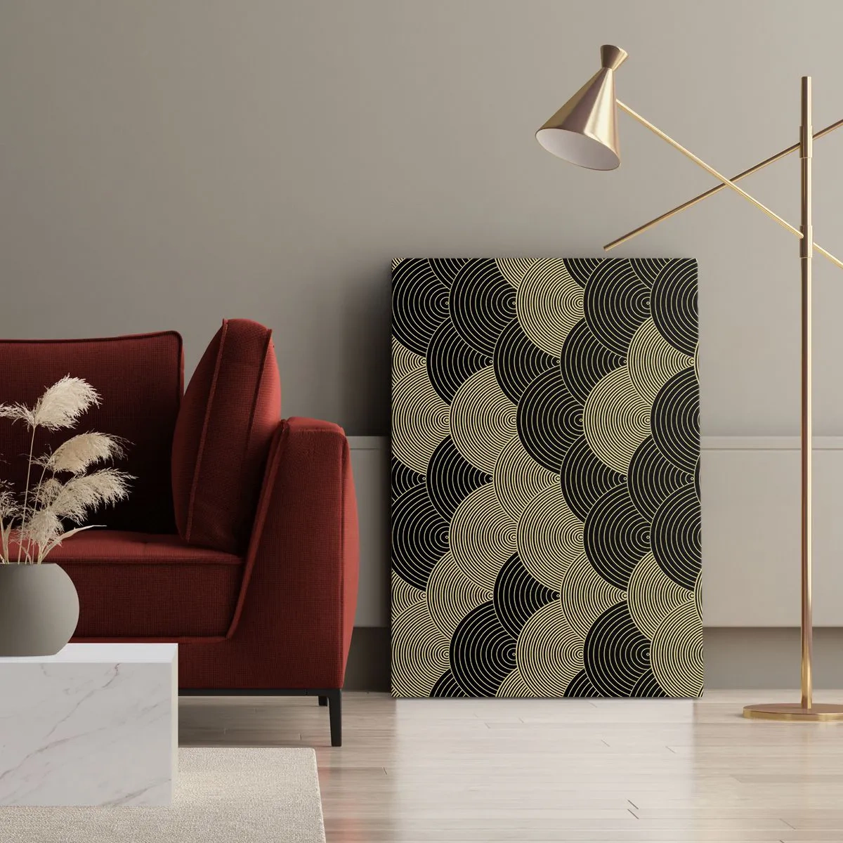 Lærredstryk - Billede på lærred - Enhed i mangfoldighed - 55x100 cm