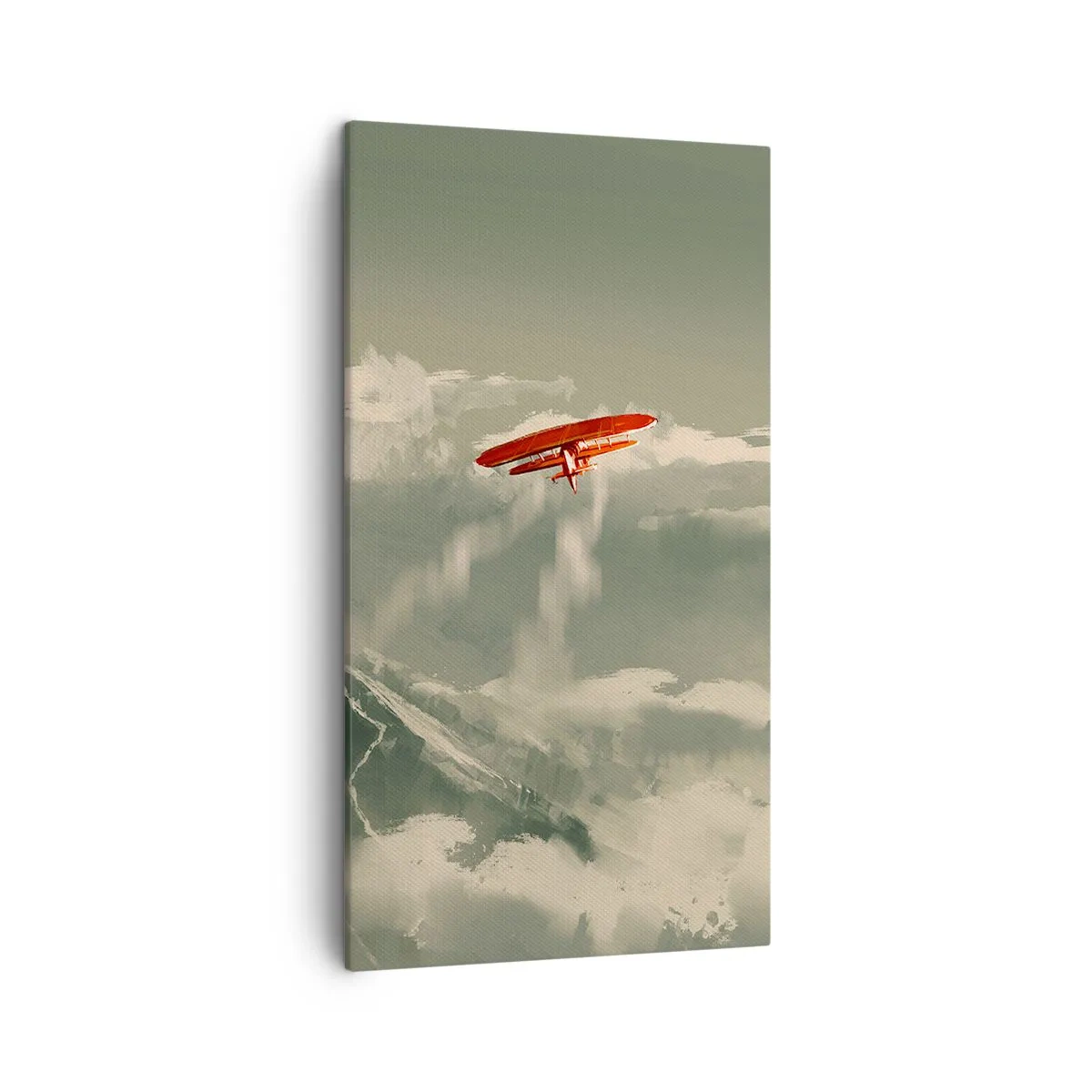 Lærredstryk - Billede på lærred - Frygtløs pioner - 45x80 cm